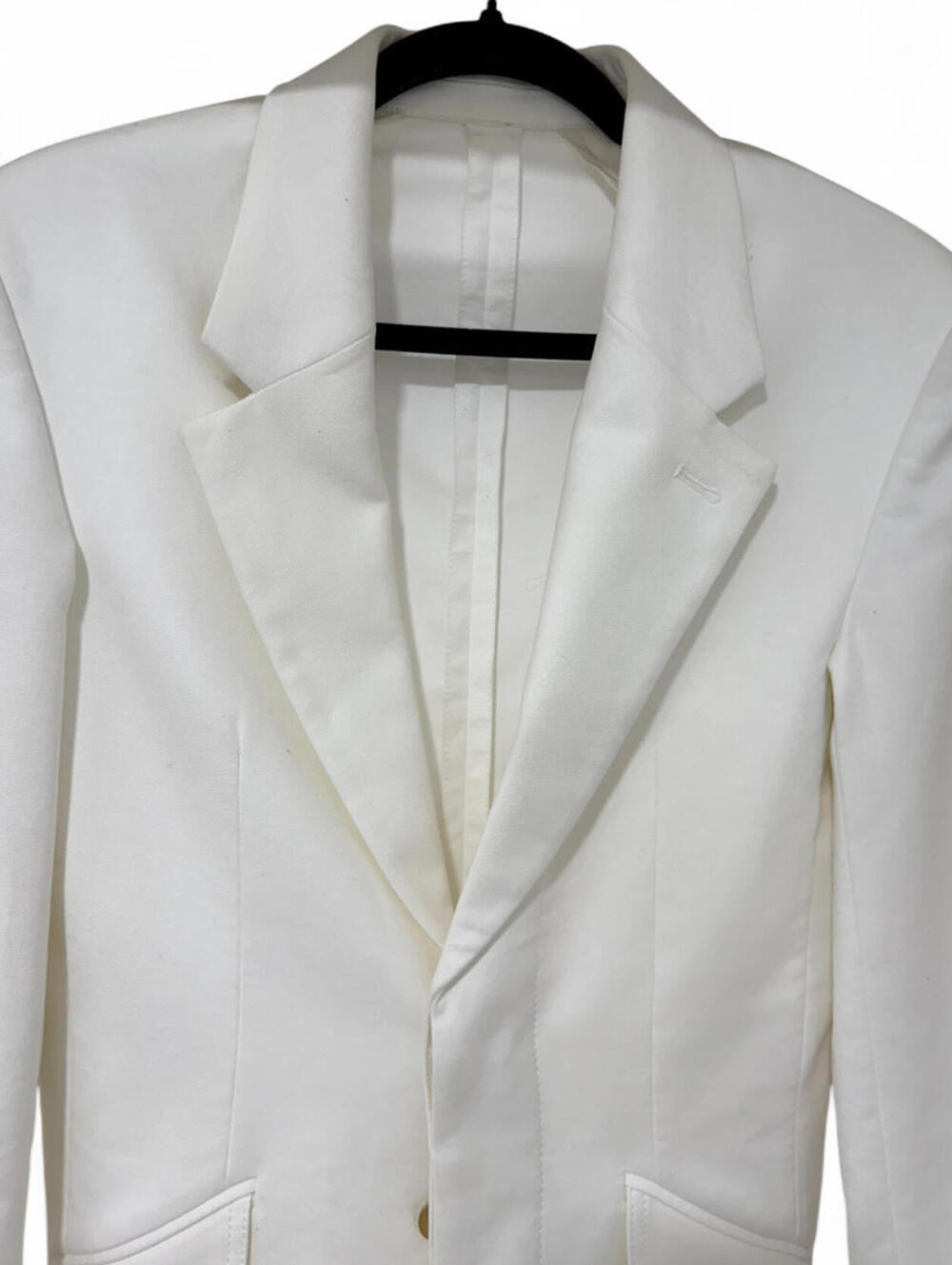 NWT DION LEE $980 Ivory Cinch-Back Oversized Blazer Gold Hardware Luxe Runway - Picture 8 of 15